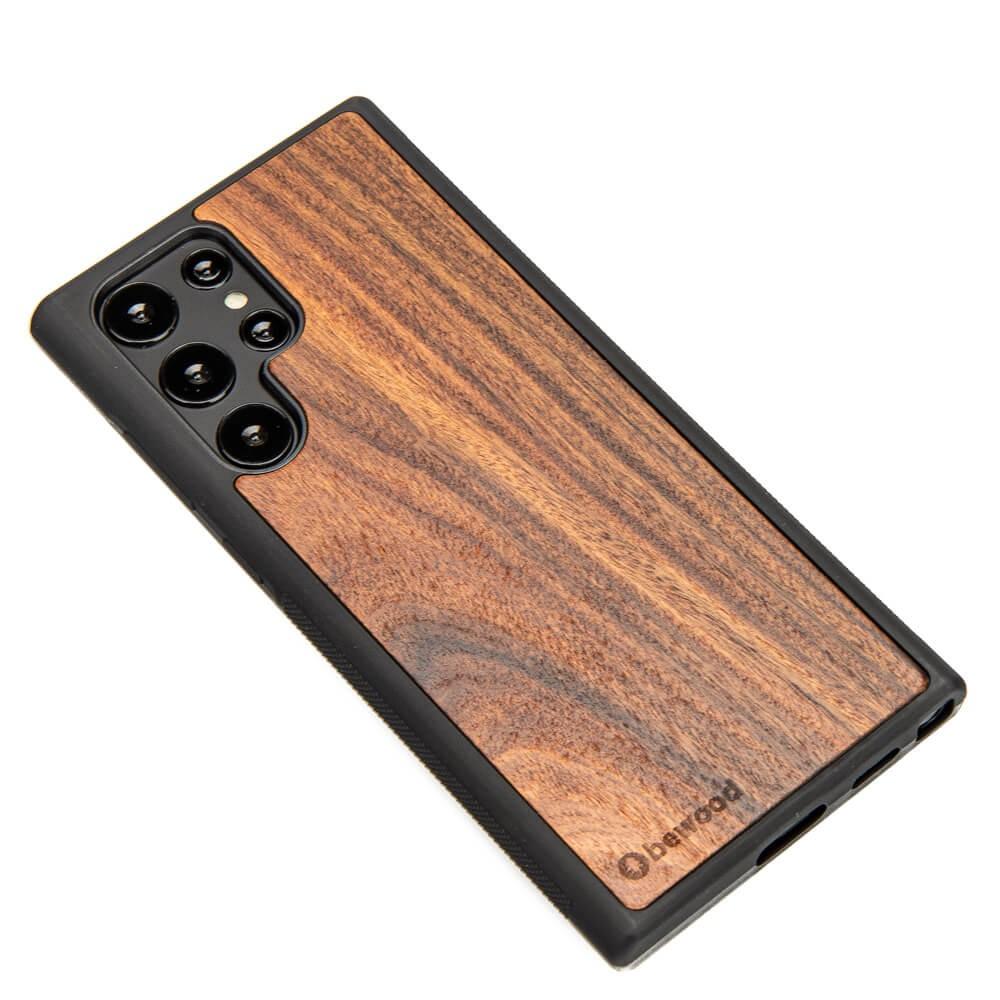 Wooden Case for Samsung Galaxy S22 Ultra, Rosewood Santos