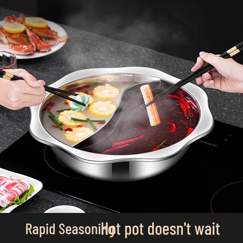 FATTBAO Thickened Stainless Steel Octagonal Hot Pot