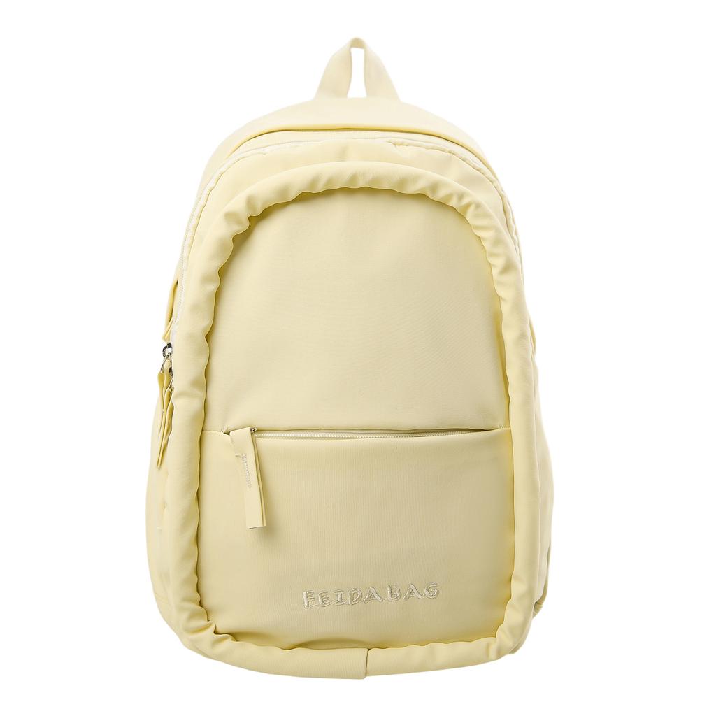 Schoolbagins Simple Solid Color Schoolbag Female 1011 Autumn High School Students Mori Junior High School Students Large Capacity Japanese Backpack