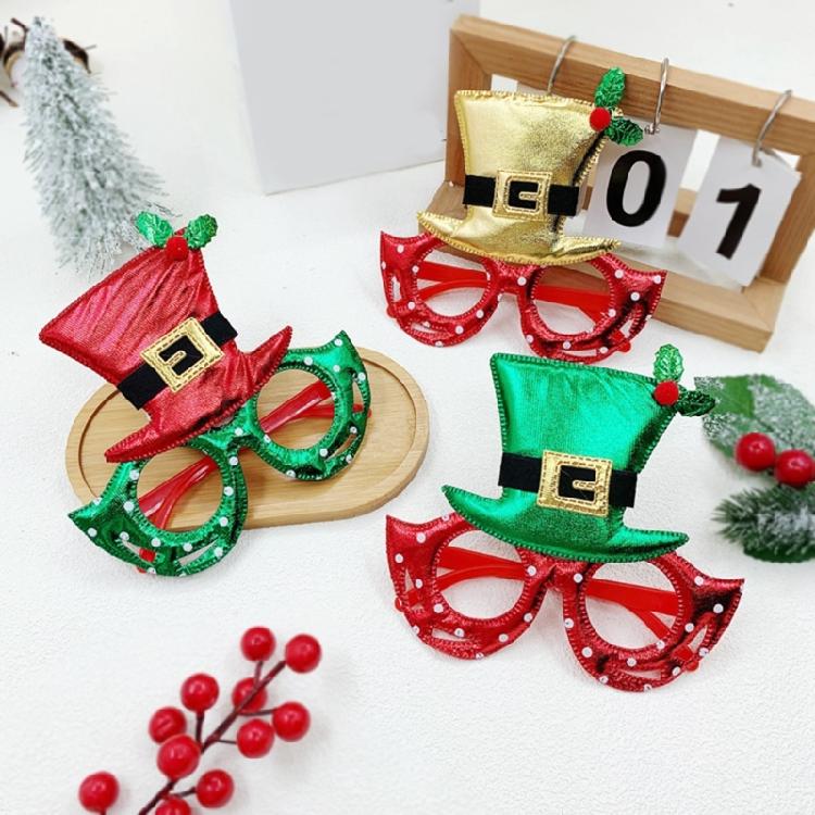 Neujahrsbrille Weihnachtsmistelbrille Foto Requisiten für Kinder Teenager Erwachsene