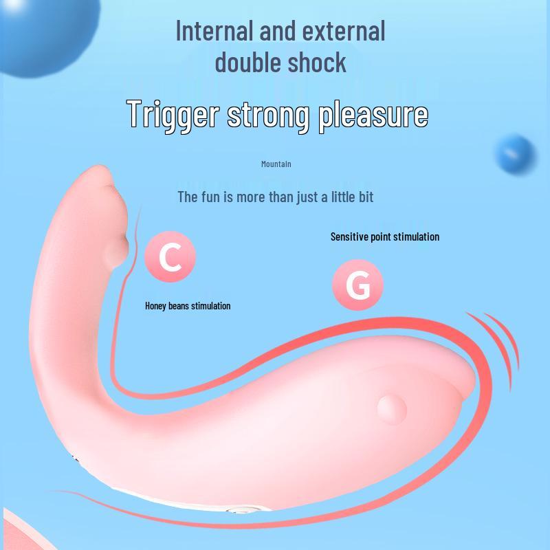 Couple's Dual-Motor Bendable Vibrator with Remote Control - Wearable Toy for Discreet Use