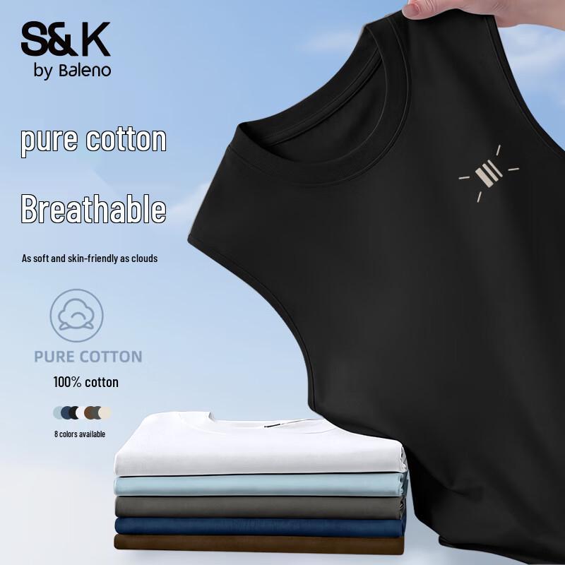 Baleno S&K Series Men s Cotton Sleeveless Vest XL