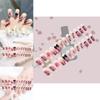 Butterfly Bow Nail Sticker Wearable Nail Blush Fake Nail Finished Nail Sticker A21 Gel Jelly Double-sided Style