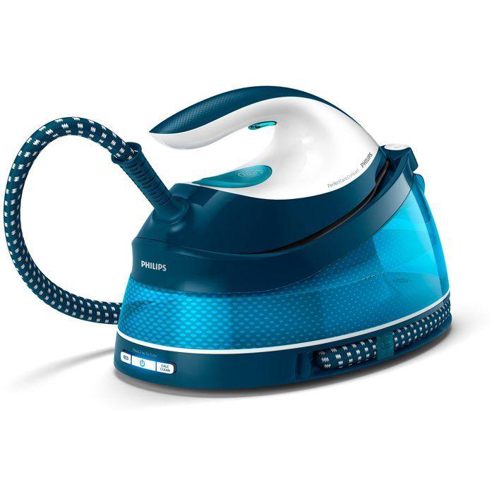 Steam Generator - PHILIPS - GC7840/20 - PerfectCare Compact - 6.5 Bars - 1.5L - Blue/White