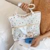 Sweet And Cute Polka Dot Ulzzang Ita Bag New Texture Casual Fashion Shoulder Bag Women'S Large Capacity Portable Tote Bag