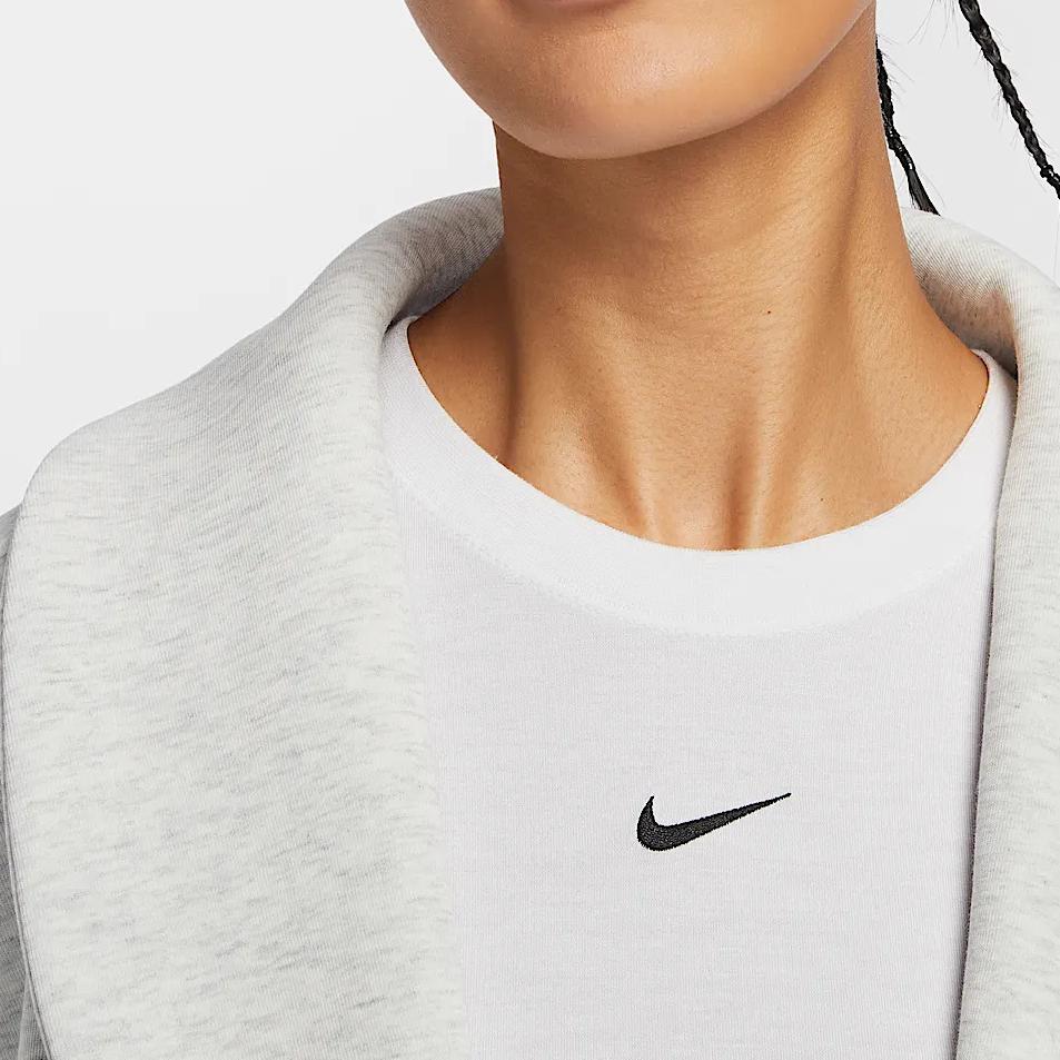 Nike Sportswear Tech Fleece Stylish Versatile Comfortable Long Sleeve Jacket Women Jackets White HJ0970-013