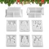 Christmas Molds Silicone Flexible Craft Supplies Christmas Candle Molds Holiday Decor For Wax Plaster Party Lantern Home Decor