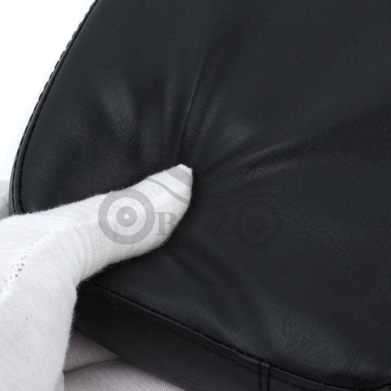 Black Universal Square Backrest for Harley Cruiser Motorcycle