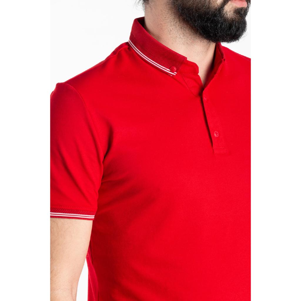 Męska koszulka polo w kolorze czerwonym