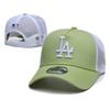 Berretto da Baseball Lettera LA Visiera Curva Regolabile Cotone Lino Cappello da Papà Uomo Donna Sport all'Aperto