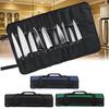 Chef Roll Bag Durable Carrier Zipper for Culinary Tools Storage Case with Many Slots, Handle, Strap