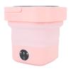 Folding Washing Machine Sakura Pink 8L 3 Modes with Drainage Basket Foldable Underwear Washer