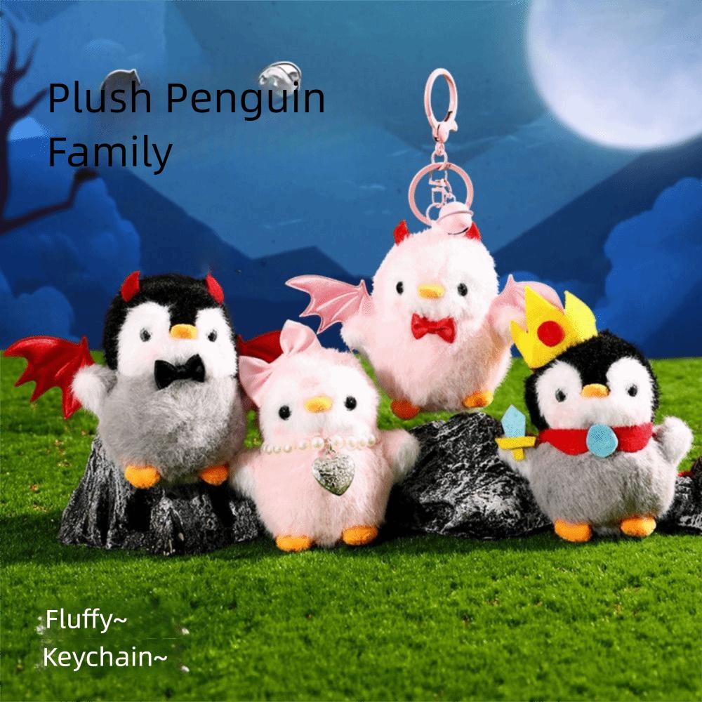 Fluffy Plush Penguin Keychain Collection Soft Stuffed Animal Keyring  Birthday Parties