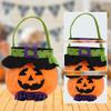 Halloween Pumpkin and Ghost Velvet Tote Bags for Kids