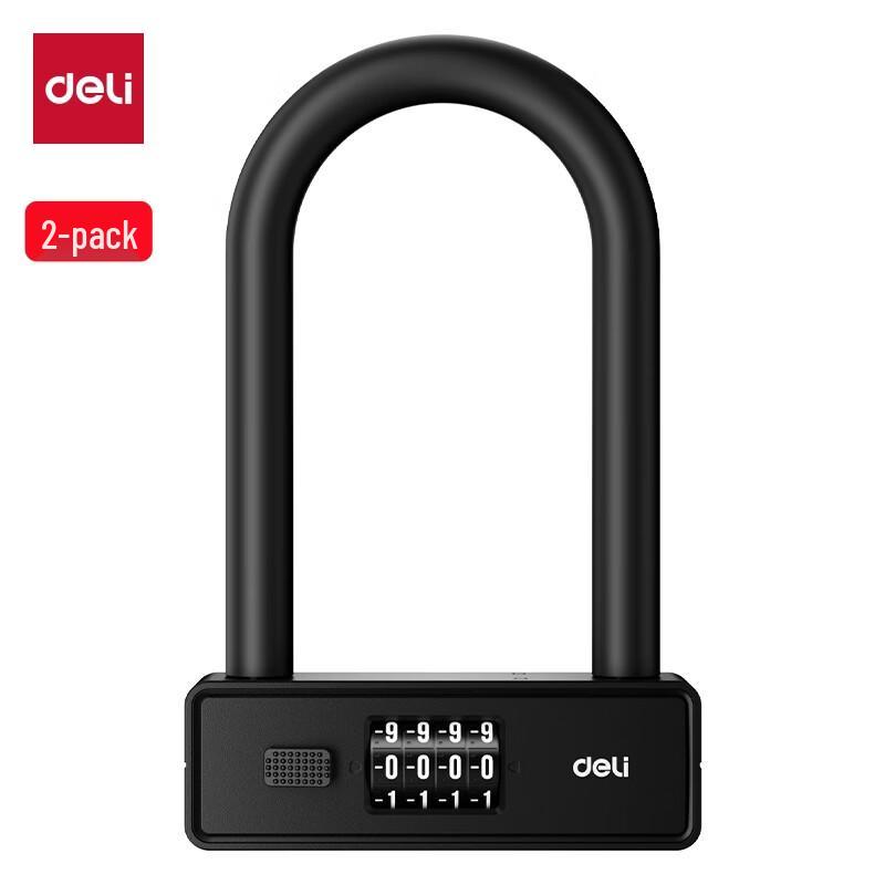 Deli AL183 Fingerprint Glass Door U-Lock