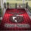Custom Text Printed Rug Benfica FC Non Slip Floor Carpet For Home Room Decor