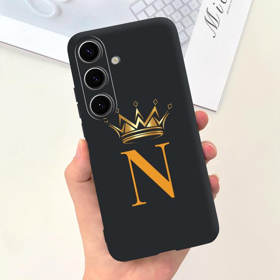 For Samsung Galaxy S24 5G Case SM-S921B Capa Fashion A Z Letters Soft Silicone Back Cover For Samsung S24 Ultra S24+ S 24 Bumper