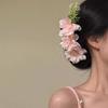 Hairpin 3D Artificial Flower Decor Hair Comb Easy To Wear Broken Hair Fixer Outdoor Travel Hair Stick Hair