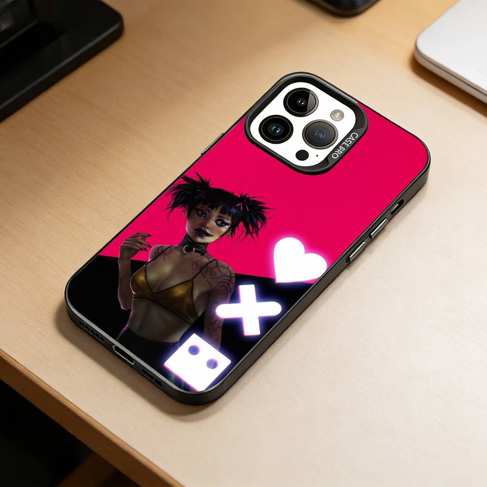 Love, Death & Robots Phone Case For iPhone 17,16,15,14,13,12,11 Plus,Pro Max,XS,Colored Silver Plated Inside Cover