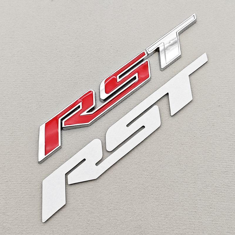 3D Metal Car Sticker Logo RST Emblem Front Fender Rear Trunk Badge For Chevrolet Silverado Tahoe Suburban Traverse Accessories