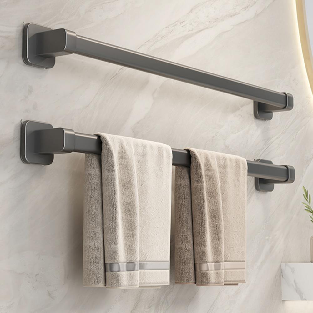No-drill Towel Rack Self-adhesive Bathroom Organizer Self-adhesive Towel Rack for Bathroom Strong Load-bearing Hand Towel Bar