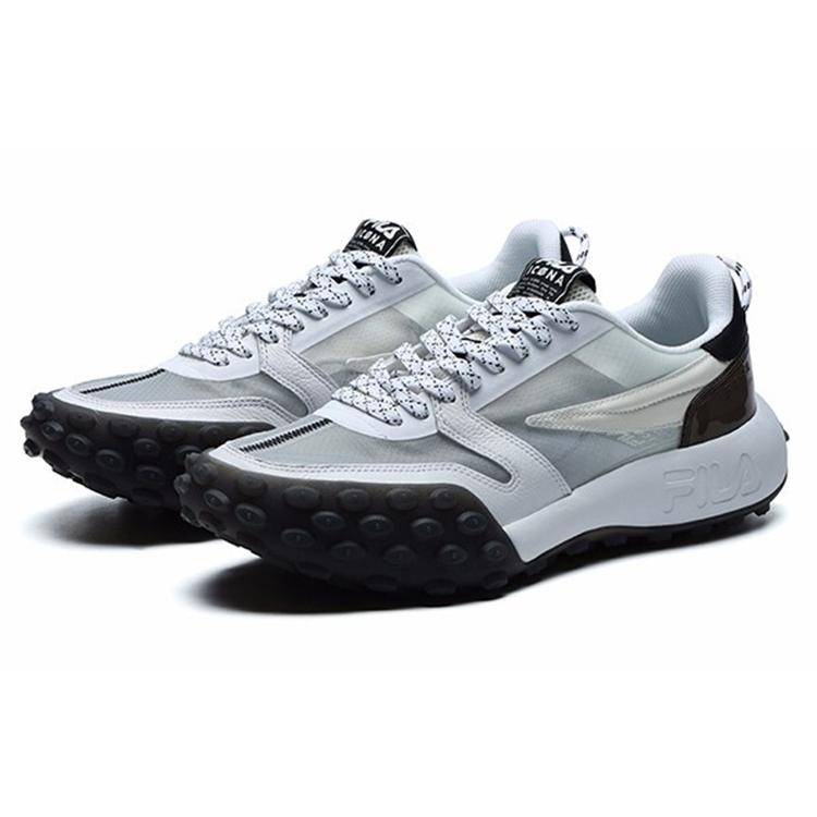 Fila Gara Cushioning Abrasion Resistant Breathable Low Top Chunky Sneakers Men's Cloud Dancer F12M124140FCW
