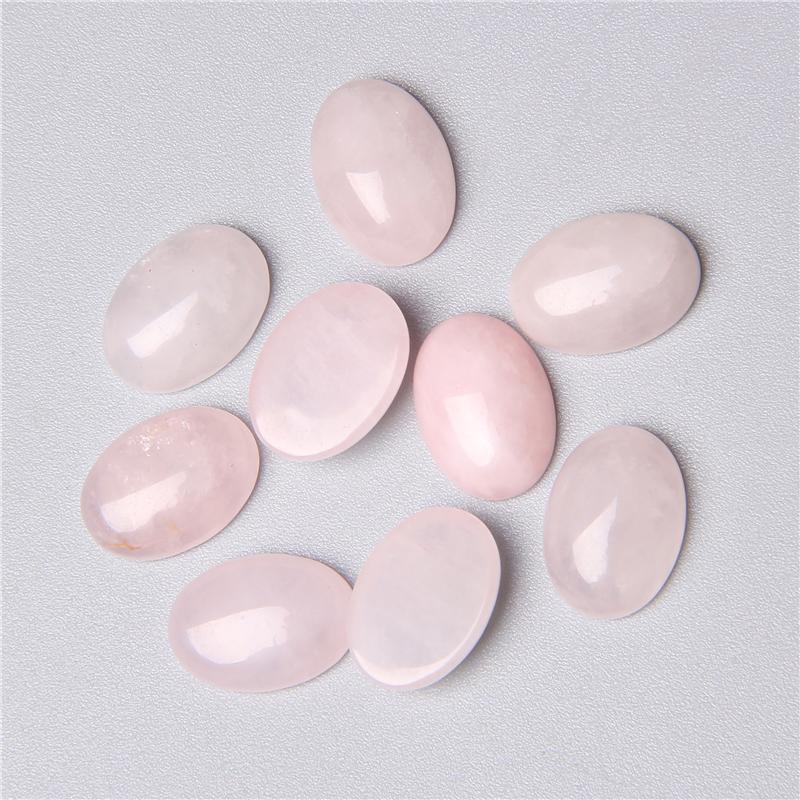 5pc Natural Stone Cabochon Oval Charm Egg Shape Flatback Stone Loose Cabochon for DIY Jewerly Ring Necklace Bracelet Accessories
