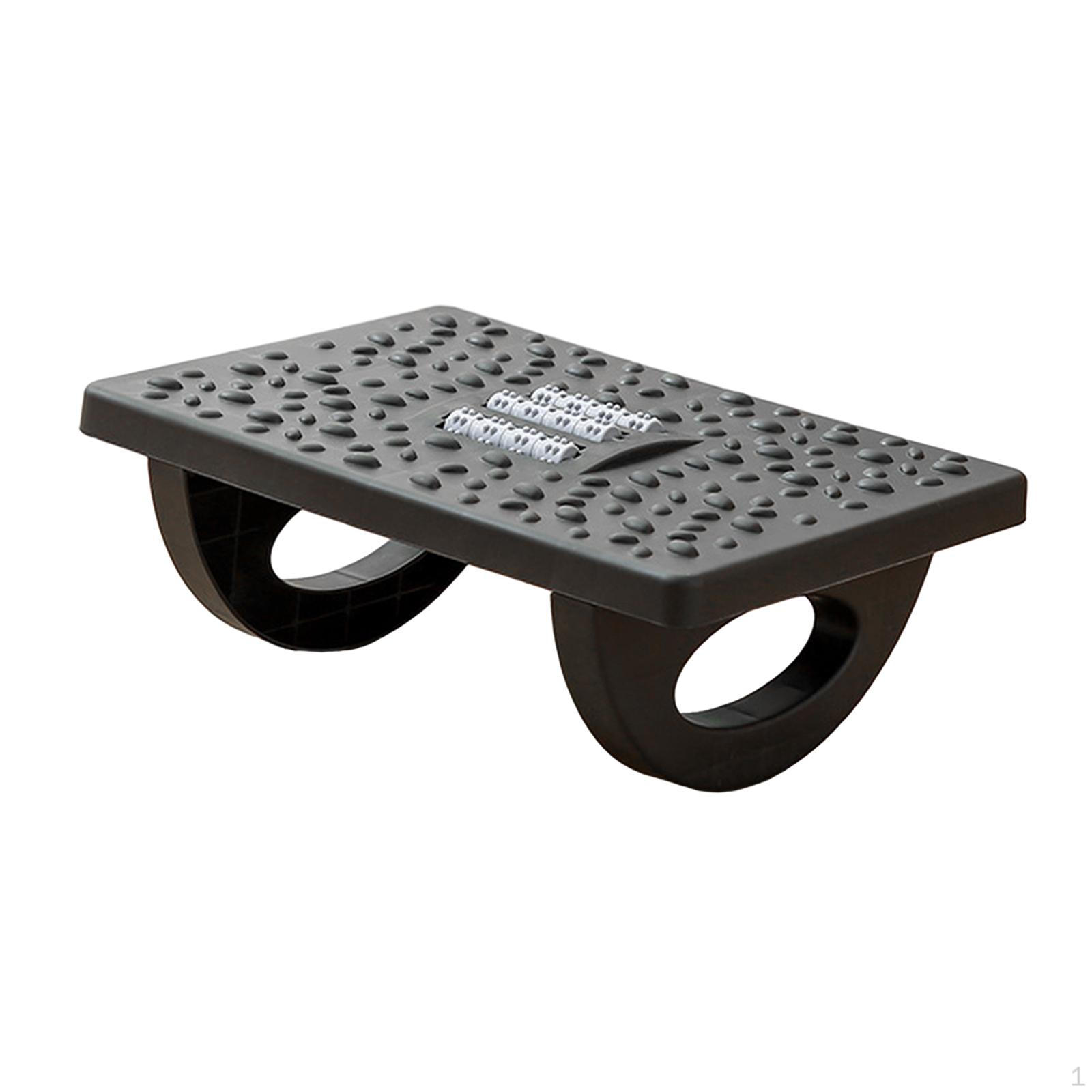 

Підставка для ніг під столом, ергономічна сходинка столу з текстурою для масажу та підставка для стільця-ролика для чорний