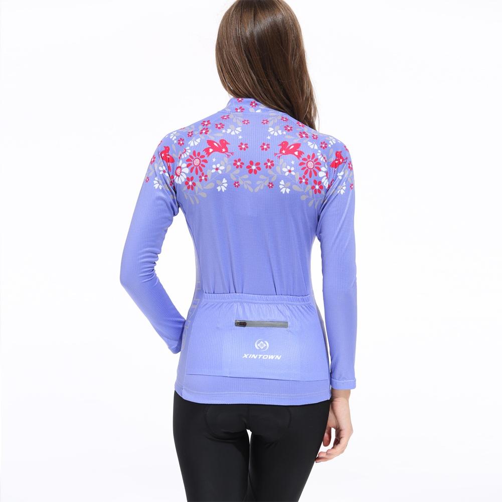 Riding Bicycle Jerseys Cycling Clothing Set Quick Dry Women Long Sleeve Bicycle Clothes Suit