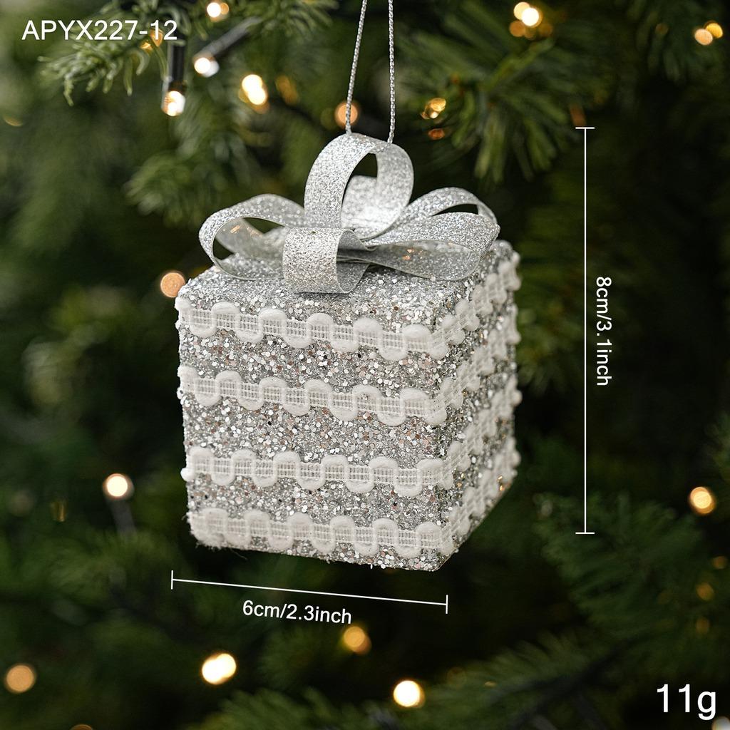 Sequin Christmas Ornament Rhinestone Rhinestone Christmas Ornament Pearl Christmas Ornament Lightweight For Window Display