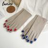 Fashion Nail Polish Gloves Grace Lady Winter Vintage Full Finger Glove Women Thick Driving Touch Screen Warm Mittens Female T124
