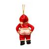 Lustiger Santa Hintern Weihnachtsornament 2D Nackter Hintern Weihnachtsmann Hängedekoration Unartige Geschenke für Weihnachtsfeierdeko