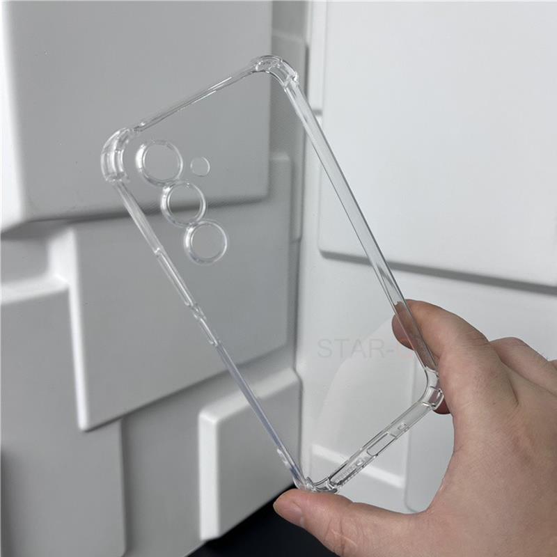 

Airbag Shockproof Black Transparent Case For Samsung Galaxy A54 A34 A14 A24 A33 A53 A52 4G 5G Silicone Back Cover A 54 34 24 14 A52 (4g 5g)