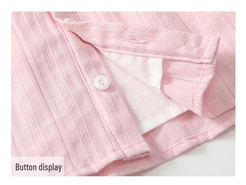 Podzimní roztomilá králičí dvoudílná sada košile s dlouhým rukávem a okvětním límečkem pro miminka a dívky