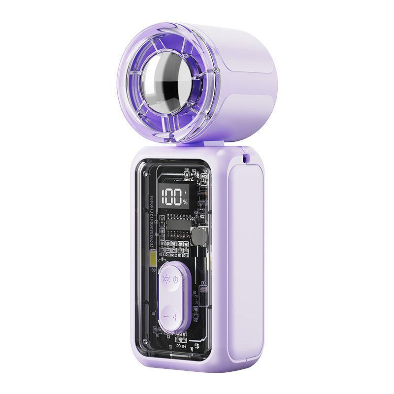 K688 Mini USB Handheld Fan - Portable, High-Speed, Strong Wind, Compact Steel Cannon Design