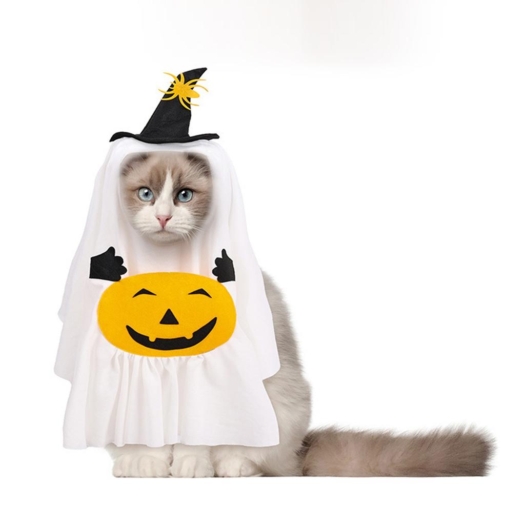 This Adorable Pumpkin Pet Costume Turns Your Dog Into Halloween Spirit! Soft Fabric With Cute & Pumpkin Designs, Easy To Wear. Perfect For Parties