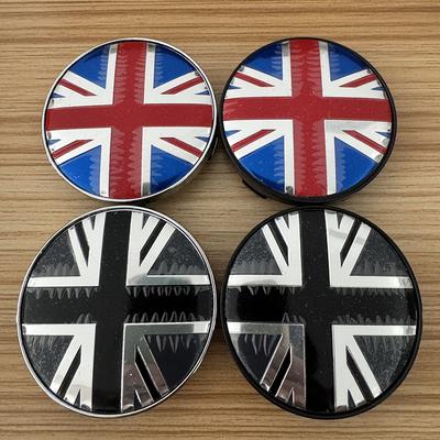 4pcs 56mm 60mmUniversal Car Wheel Center Cover Hub Cap Union Jack Badge Sticker Replacement