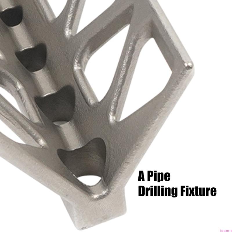 Metal Steels Fixture Tube Drill Guide Triangular Window Cutout Pipe Drilling Jig for Cylinder Compact Centering Tool