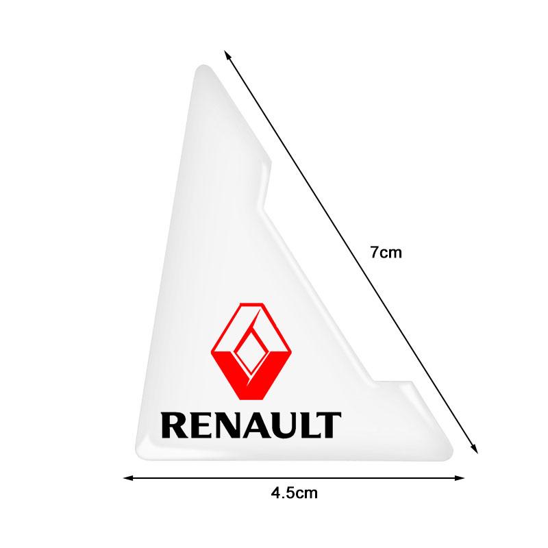2 st Transparenta Hörnskydd för Bildörr Anti-Repskydd Klistermärke För Renault Dacia Sport Duster Megane 2 3 4 IV Clio Fluence Logan Captur