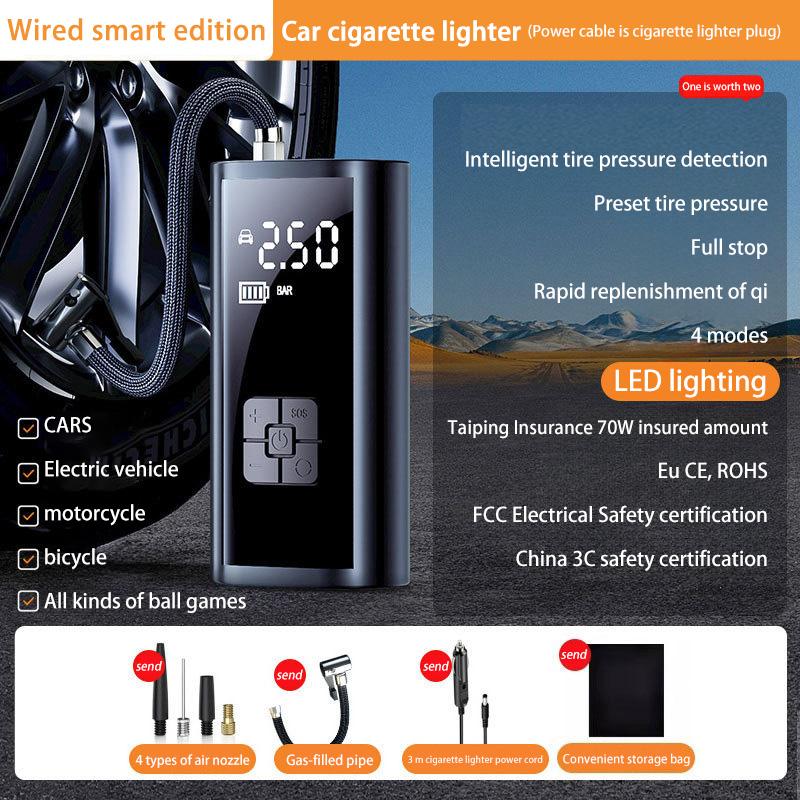 

Мини портативный воздушный компрессор для автомобильных шин, быстрый воздушный насос, насос для накачивания шин, точный воздушный насос для мотоцикла, велосипеда, мяча