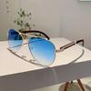KAMMPT Fashion Pilot Men's Sunglasses Oversize Luxury Metal Design Shades Decoration Women's Sun Glasses for Travelling Driving