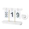 Perpetual Flip Calendar Wooden Standing Desk Flip Calendar Exquisite Daily Flip Calendar for Home