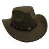 Metal Belt Top Hat Cowboy Hat Street Shot Jazz Hat Ancient Felt Hat Performance Antique Sun Hat Dance