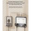 Clear Waterproof Socket Cover Self-Adhesive Socket Safety Protective Cover  Household Bathroom