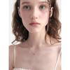 [Rosemont] Silver Ribbon Necklace Ra24C36K