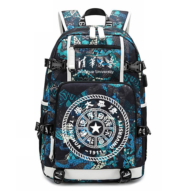 Famous school badge, college commemorative schoolbag, college style leisure backpack