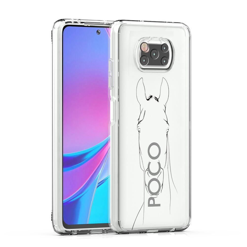 Phone Case For Xiaomi Poco X6 X5 NFC X3 F6 F5 Pro F4 F3 M3 14 13T 12T 12 13 Lite 11 Mi 5G Clear Cover Animal Art Horse