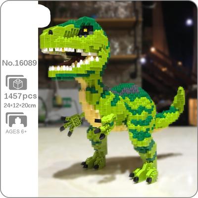 16089 Jurassic Dinosaur Velociraptor Monster Pet Animal Model Mini Diamond Blocks Bricks Building Toy for Children no Box