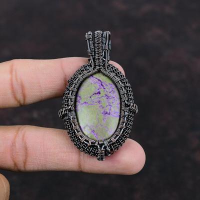 Purpurite Pendant Copper Wire Wrapped Pendant Purpurite Jewelry Handmade Stylish Pendant Gemstone Pendant For Women Copper Jewelry For Gift