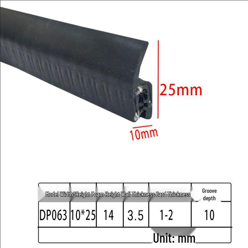 Customizable EPDM U-Shaped Rubber Sealing Strip for Electrical Cabinets and Car Doors